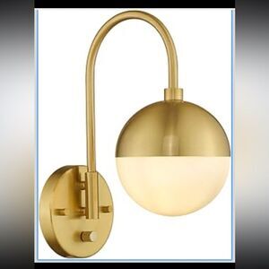 LMS Modern Wall Lamp with White Globe Glass